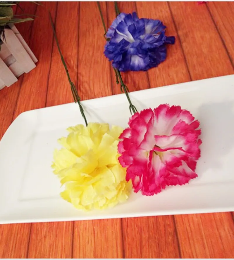 Carnation flower simulation artificial flowers on Mother's Day gift plastic carnation art | Дом и сад