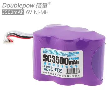 

Doublepow 6V 3500mAh Rechargeable NiMH Ni-MH Battery for CEN530 CEN630 TBD71 Ecovacs 620 630 650 660 680 710 715 720 730 760 780