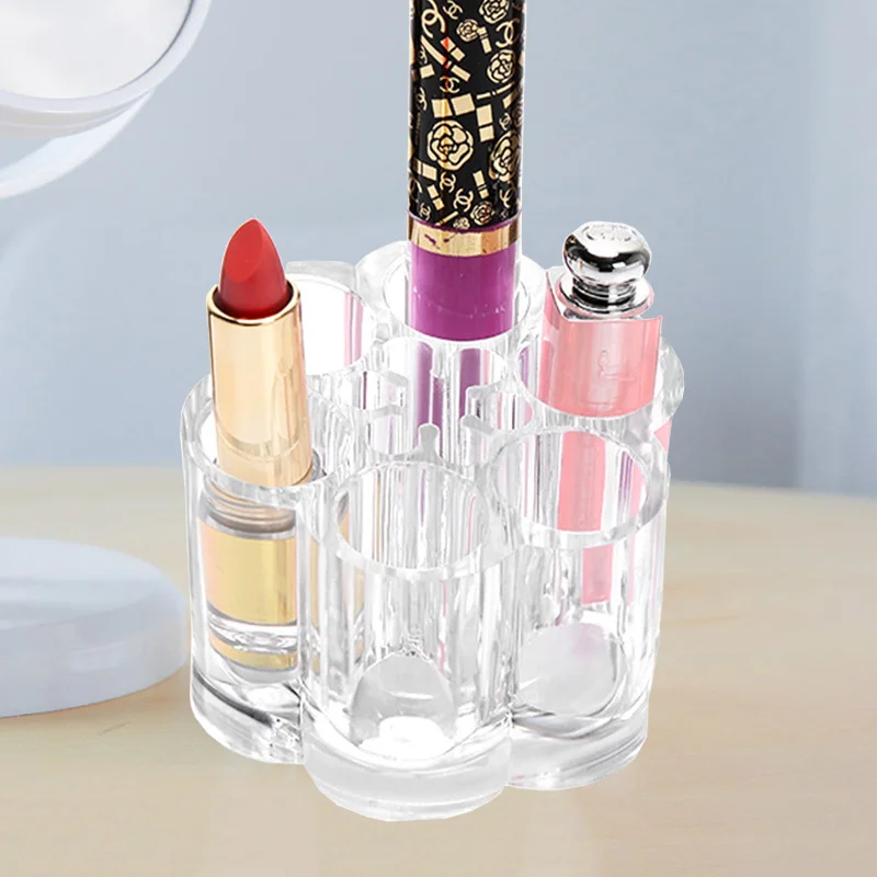 Прозрачный акриловый Органайзер для косметики в форме цветка|lipstick lipstick|lipstick