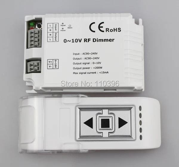 Ac110-220v 3 ключ RF беспроводной пульт дистанционного управления 0-10 в переключатель затемнения, выходной сигнал 0-10 в контроллер Диммер для ламп