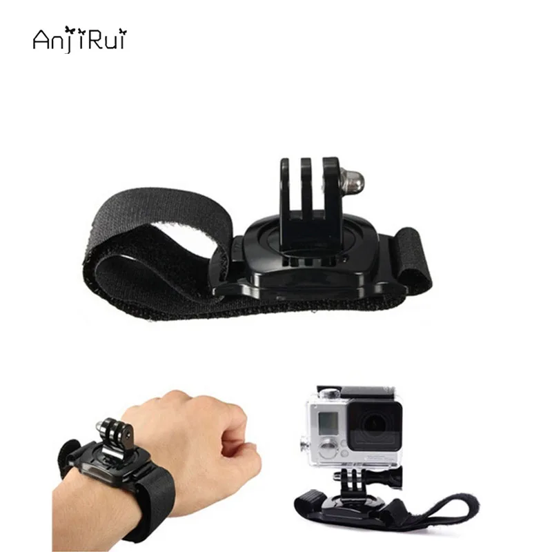 

ANJIRUI Sports camera Accessories for GoPro hand with hero3 +/3 360 degree rotating arm with hero4 wrist strap accessories