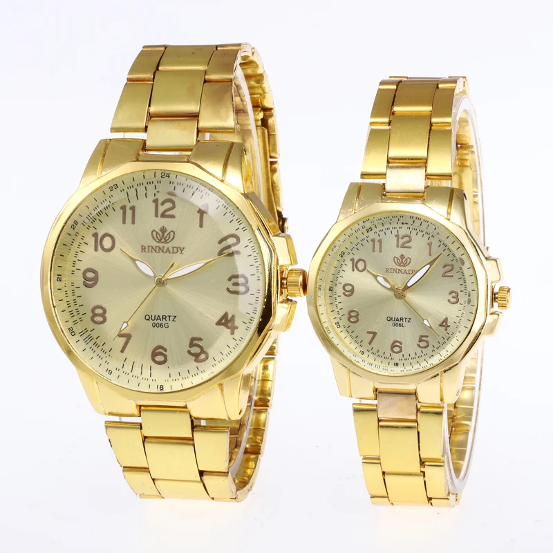 Прямая поставка Relogio 1 шт. полный сталь любителей часы модные роскошные для мужчин часы для женщин цвета: золотистый, серебристый аналоговые