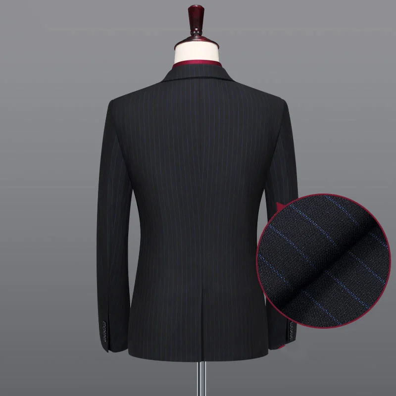 2 шт./3 шт. мужские костюмы в полоску для смокинга|groom wedding suit|mens suits tuxedoswedding suit |