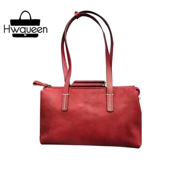 

Unique Designer Genuine Soft Cow Leather Women's Top-handle Handbag Ladies Female Single Cross Shoulder Bag