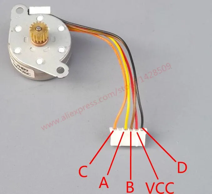 Четырехфазный 5-проводной мини шаговый двигатель мини мотор 25 мм* 11 мм шаговый двигатель с 0,4 модулем шестерни