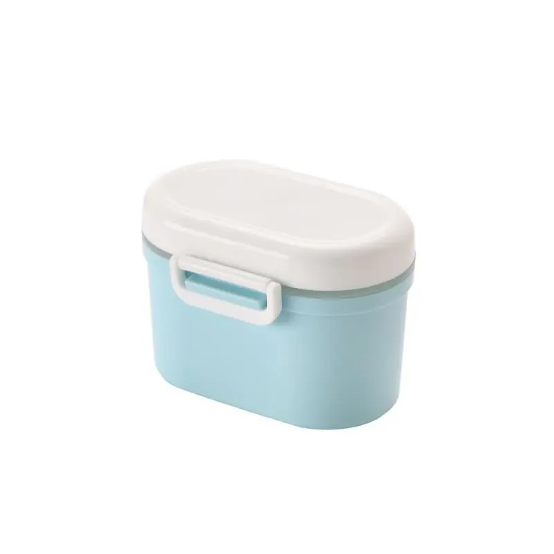 Детский контейнер для сухого молока, портативный контейнер для детского питания, герметичная коробка для детского сухого молока, переносная коробка для хранения детского питания - Цвет: Blue small
