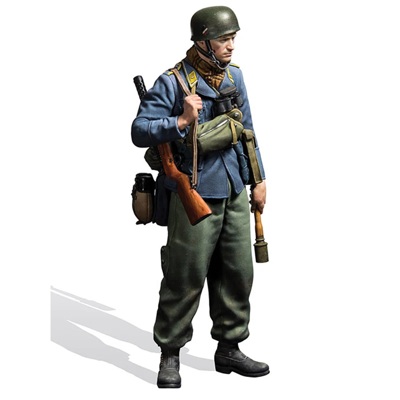 Comandante sem Pintura e Desmontado Escala Resina Figura Kit Ww2 16127d 1 - 16 3 comandante sem pintura e desmontado 16127d