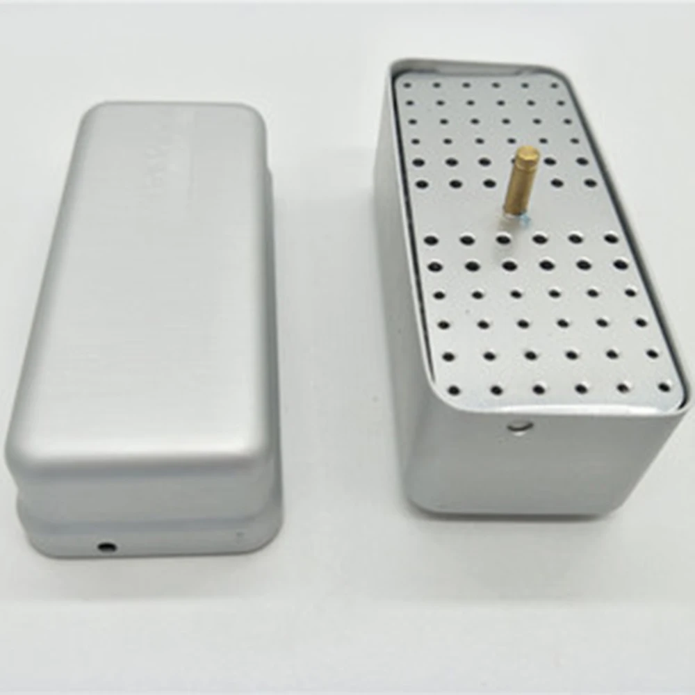 1PC Dental Material 72 Holes Bur and Enlarge Needle Sterilization Box