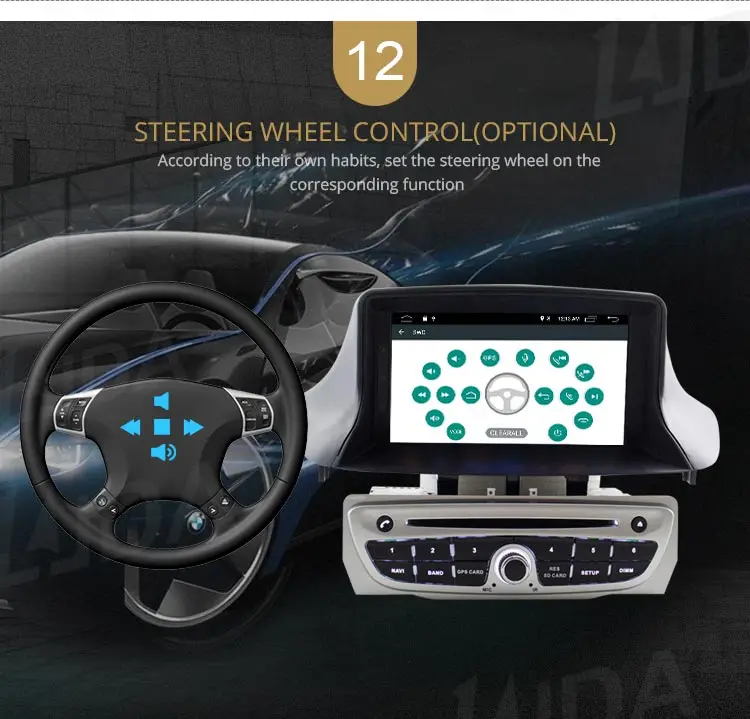 LJDA 7 дюймов 1 Din Android 10,0 автомобильный dvd-плеер для Megane 3 Fluence 2009- wifi gps радио мультимедиа Руль Стерео ips