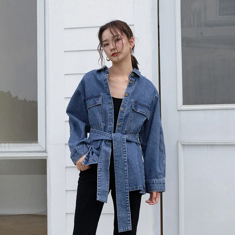 

2018 Autumn Jaqueta Feminina Tops Women's Jeans Denim Jackets Women Outwears Short Jacket Loose Veste Femme Casual Coat Winter