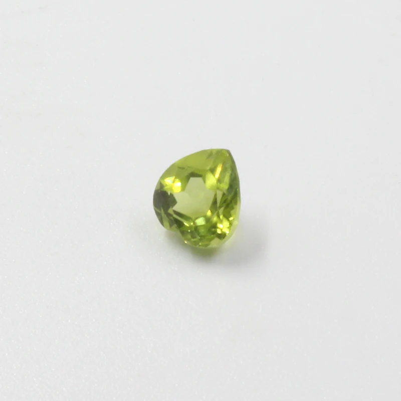 6mm Good Quality Heart Cut Peridot Gemstone for Silver Jewelry Maker 100% Real Natural Peridot Loose Gemstone
