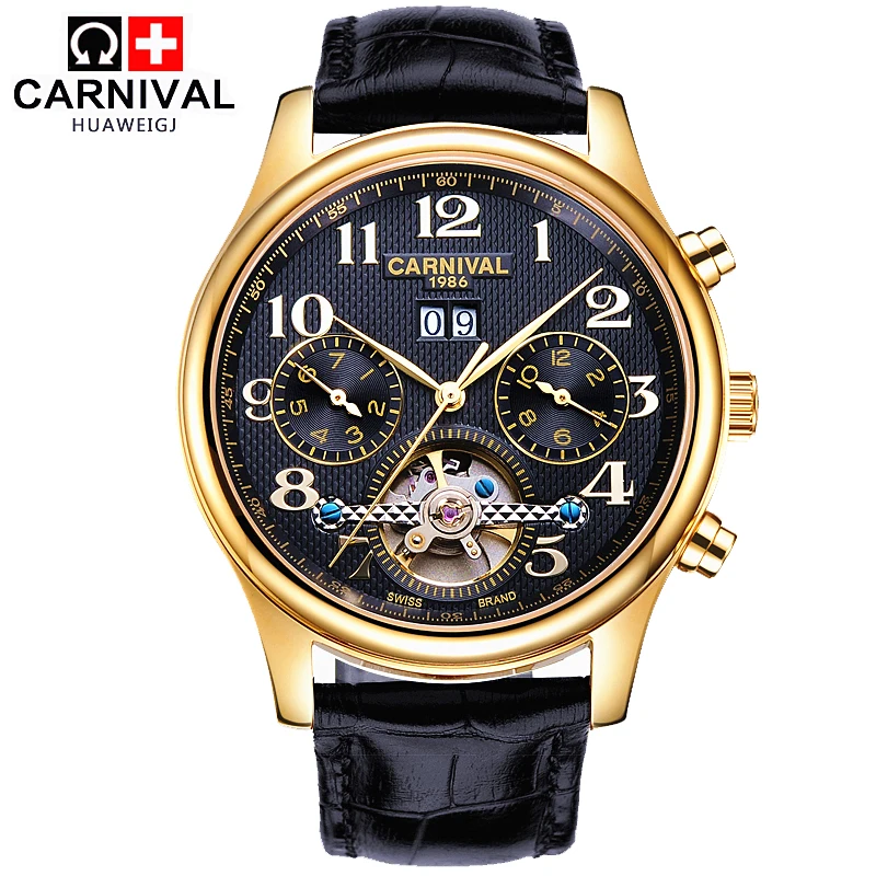2016 армейские автоматические механические часы tourbillon полностью стальные