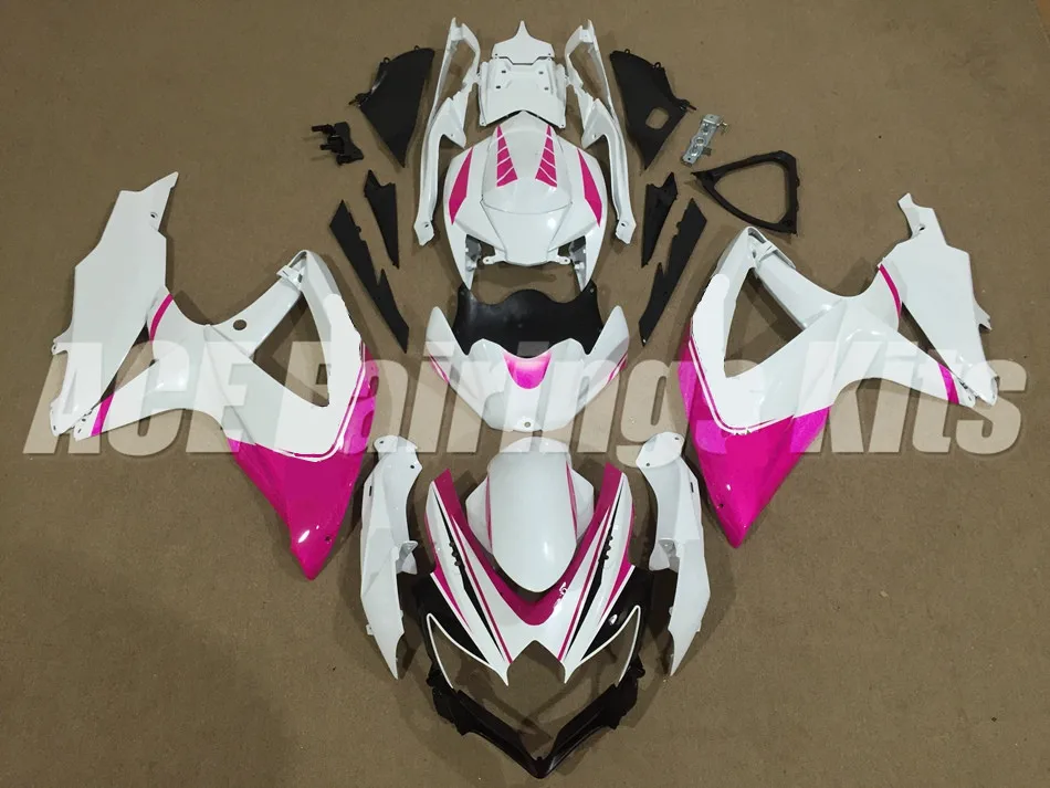 

3Gifts New ABS Fairing Kit Fit For SUZUKI GSXR600 GSXR750 08 09 10 600 750 K8 GSXR 600 750 2008 2009 2010 custom pink white