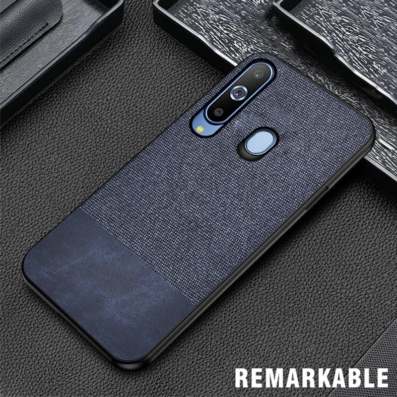 

Case For Samsung Galaxy A8s A9 A7 A6 J8 J6 J4 Plus 2018 Cloth Texture Fabric Cover For Galaxy a6plus j4plus Soft TPU Phone Coque