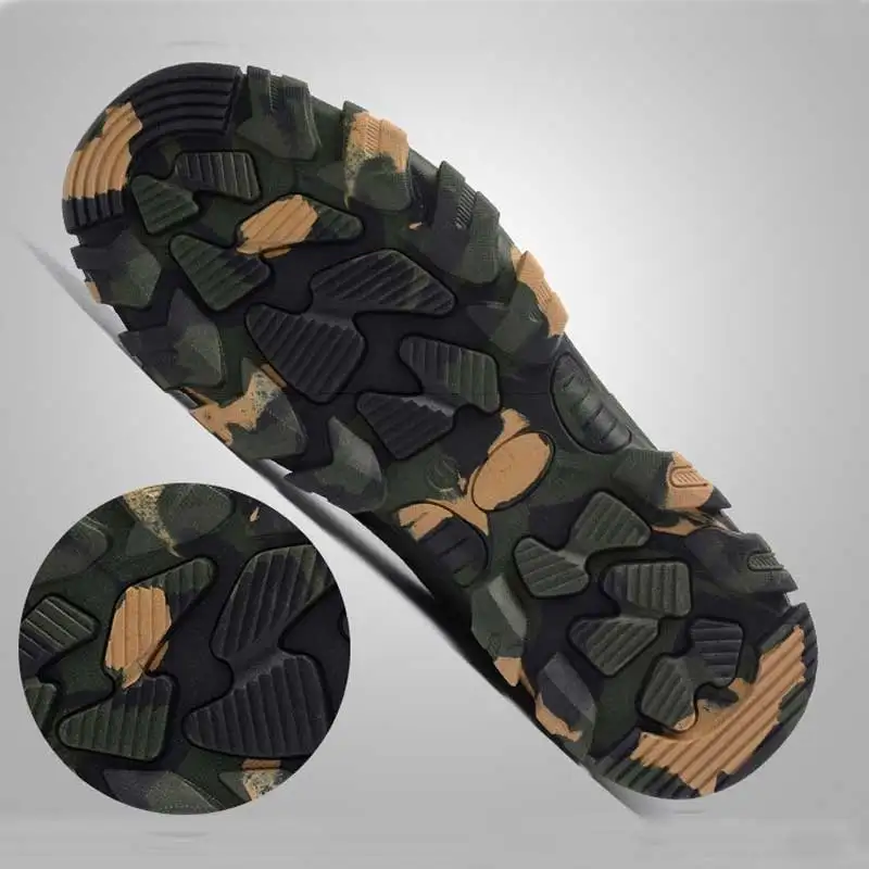 2019 New Men's Plus Size Outdoor Steel Toe Cap Military Work & Safety Boots Shoes Men Camouflage Army Puncture Proof Boots