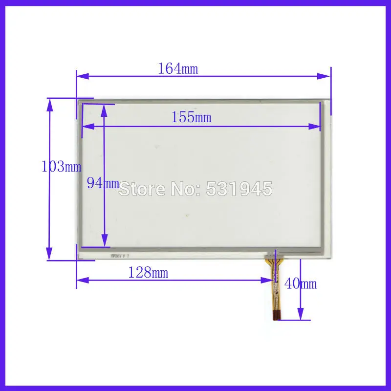 ZhiYuSun ZCR 987A 6Compatible 7 дюймовый сенсорный экран 165 мм * 104 совместим со стеклом GPS 165*104
