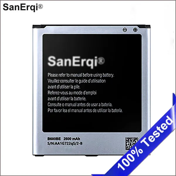 SanErqi 2600mAh B600BE Li-ion Battery With NFC For Samsung Galaxy S4 battery i9500 i9505 i537 M919 | Мобильные телефоны и