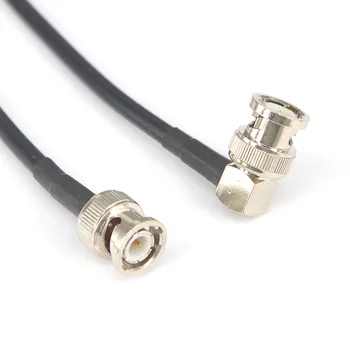 

Low Loss Extension Cord BNC Male to BNC Male Rightangle Extension RG58 Coaxial Cable