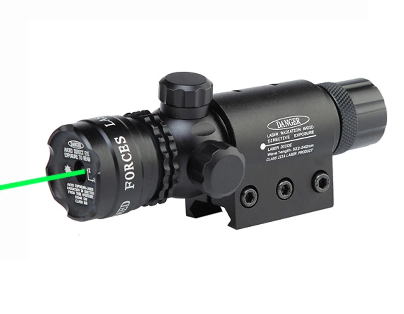 melhor Spike tático mira âmbito ajustável mira laser verde 5 mw ponteiro laser vermelho com interruptor de ponto para a caça airsoft airgun arma