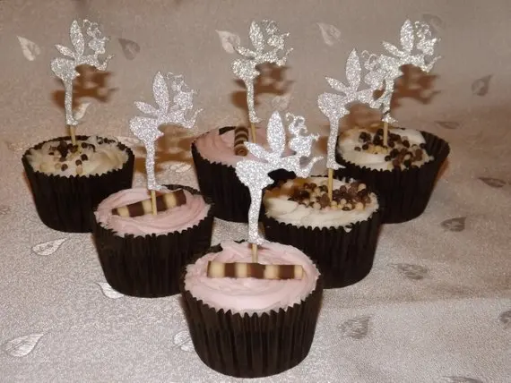 

Блеск Фея День рождения партия закуска выбирает кекс топперы детский душ годовщина пончик зубочистки