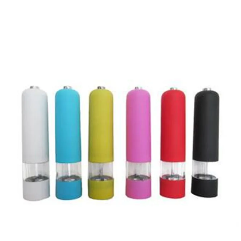 Electric Salt Spice Herb Pepper Mills Grinder with LED Light Black Salt And Pepper Grinders