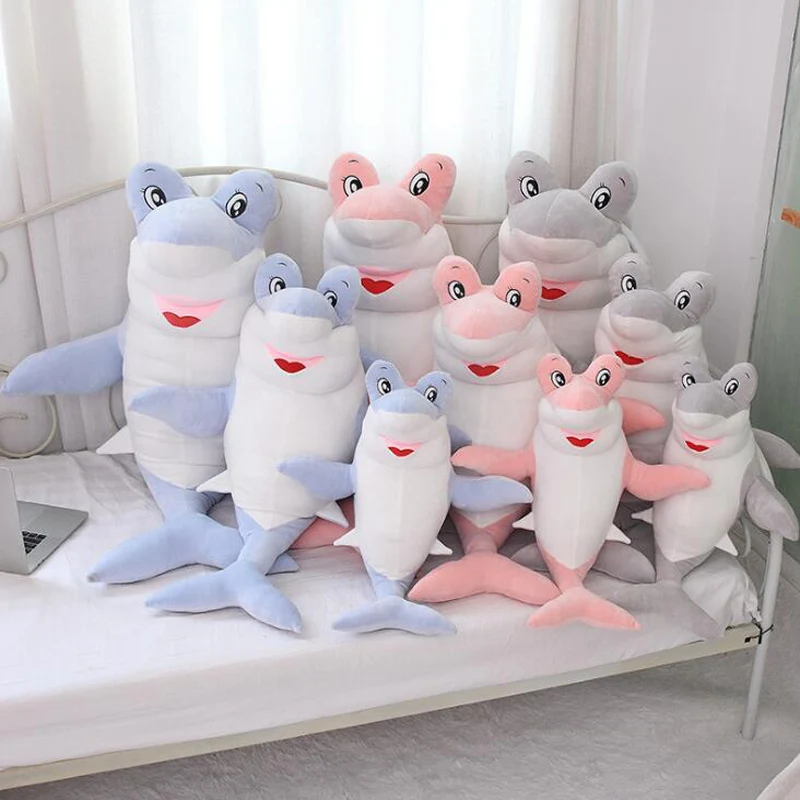 

110CM Cartoon Plush Toy Animal Dolphin Green Skin-Friendly Fabric Turned Dolphins Pillow Lazy Doll Cute Girl Children Gift