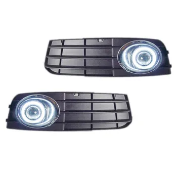 

For Audi A4 B8 2008-2015 3-in-1 White Angel Eyes DRL Yellow Signal Light H11 Halogen / Xenon E13 Fog Lights Projector Lens