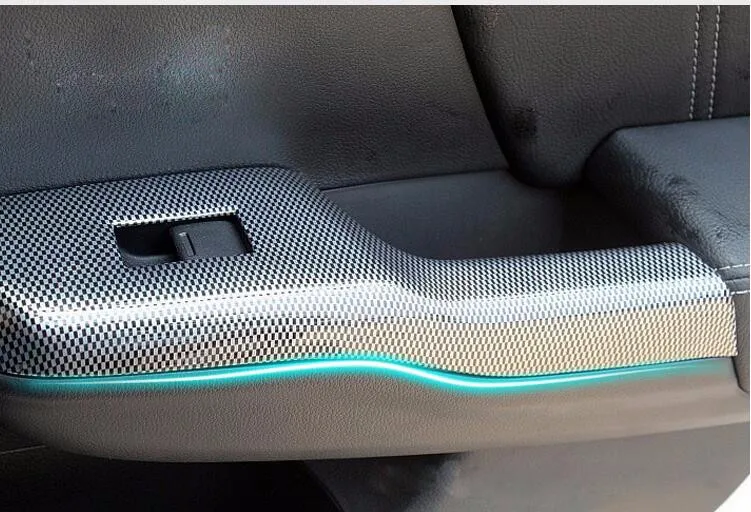 AOSRRUN для Honda Civic 9th внутренняя отделка из углеродного волокна адаптирована для Civic 8th защита электрических окон наклейки модифицированные