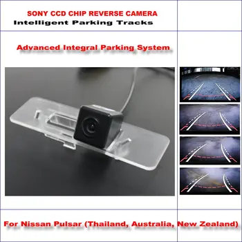 

Rear Camera For Nissan Pulsar 2014 2015 Intelligent Parking Tracks Backup Reverse / 580 TV Lines Dynamic Guidance Tragectory