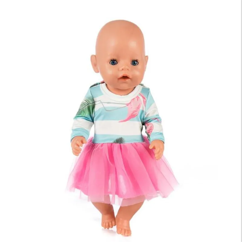Кукла Одежда для новорожденных подходит 18 дюймов 40-43 см Единорог Альпака платье с рисунком кактуса кукла аксессуары Одежда для ребенка фестиваль подарок на день рождения - Цвет: Q-105