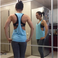 2017 Women Yoga Shirts Tops Fitness Sports Vest Sleeveless Shirts Tops Gym Clothes Sport Shirt For Gym Camiseta Running Shirt