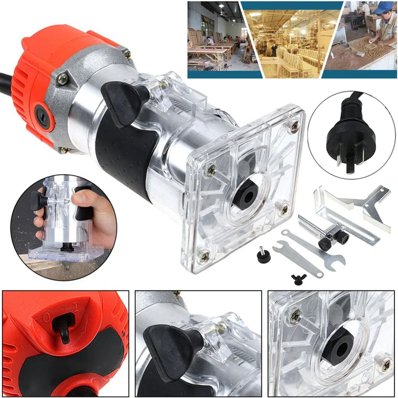 

New 30000RPM Electric Hand Trimmer Wood Laminate Palm Router Joiner Tool Machine