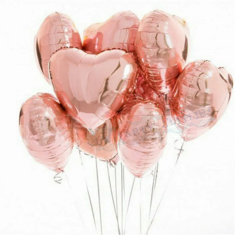 10pcs-18inch-rose-gold-Star-Heart-Aluminium-Foil-Balloon-Birthday-Party-Wedding-Valentine-s-Day-Decor