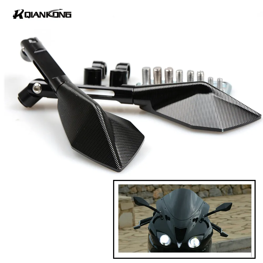 Universal Aluminum  motorcycle rearview Side mirror For DUCATI KTM KAWASAKI SUZUKI YAMAHA HONDA R1 R6 FZ6 GSXR 600 750 FZ09 FZ6