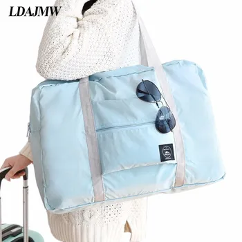

Dropshipping Casual Large Capacity luggage Packing Tote/Shoulder Travel Shopping Big Bag Folding Clothes Storage Pouch Organizer