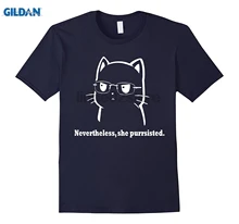 GILDAN Nevertheless she purrsisted t-shirt