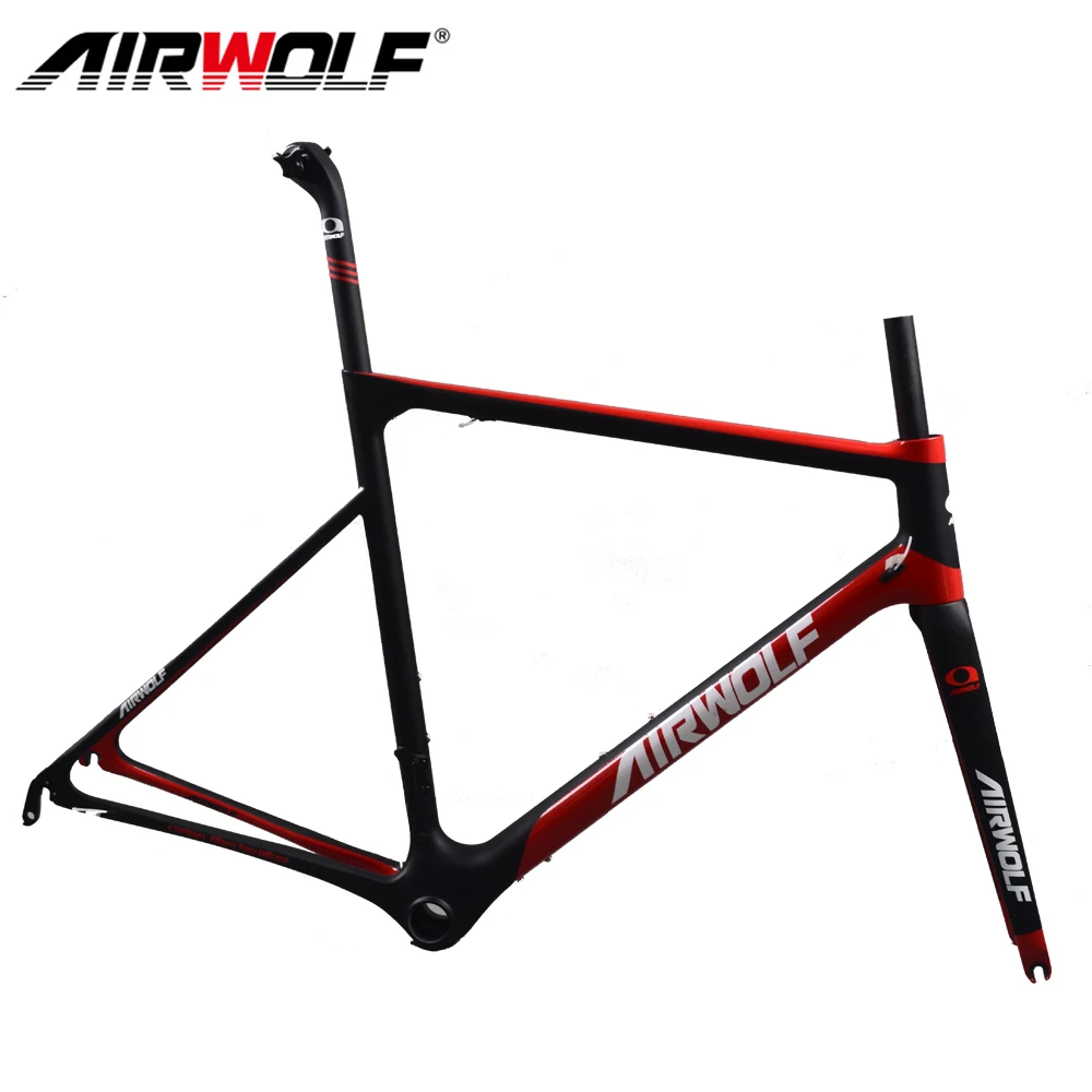 Clearance Airwolf Superlight Carbon road frame full Toray T1000 bicicleta carbon frame with fork/seatpost/headsets carbon bike frame 2