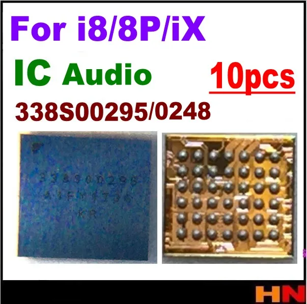10 шт. для iphone 8 8P X Аудио ic оптовая продажа маленький большой аудио кодек IC чип 338S00295