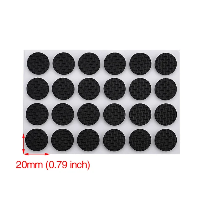 KAK 1-24PCS Self Adhesive Furniture Leg Feet Rug Felt Pads Anti Slip Mat  Bumper Damper For Chair Table Protector Hardware Number 1