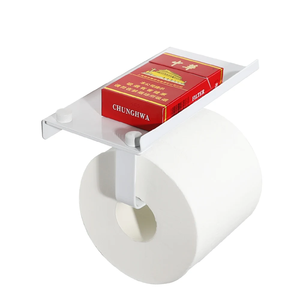 Stainless Steel Paper Holder Cell Shelf Bathroom Roll Paper Holder Toilet Paper Holder Phone Wallet etc