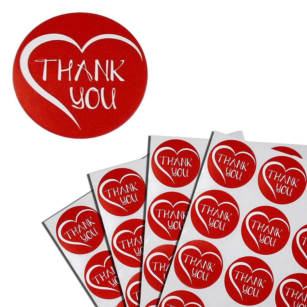 

Round Sticker Thank You Labels Self Adhesive Stickers Seals for Gift Packaging Cards Favors and More 1.5 Inch (38mm)- 120 Pack