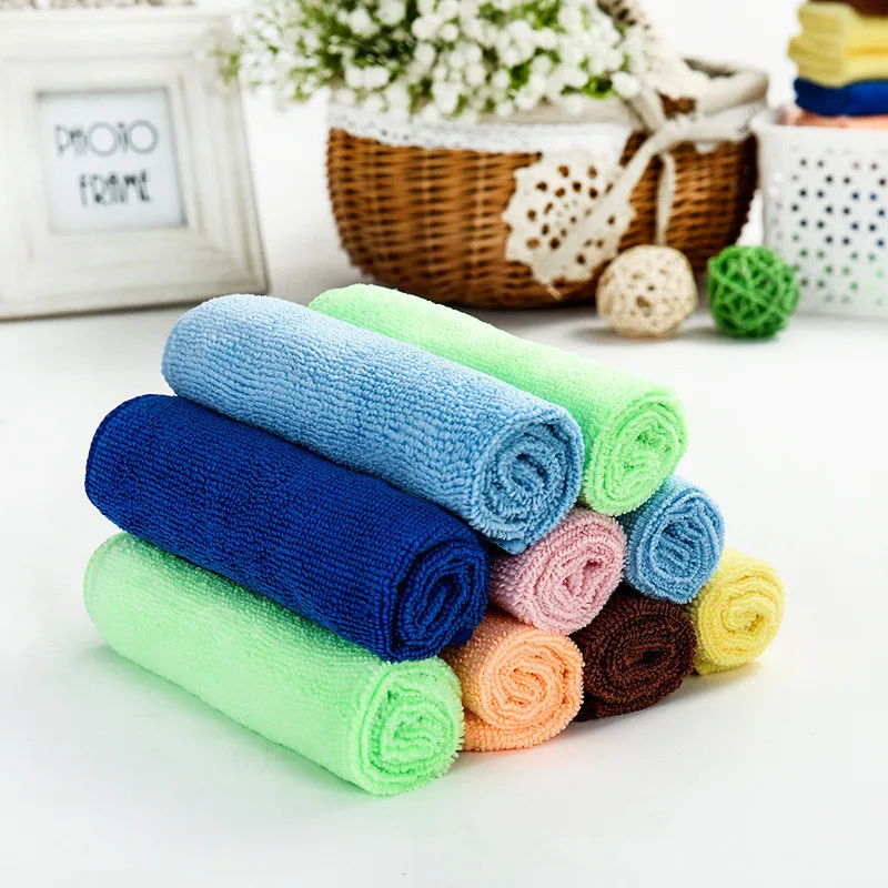 1PC 30x30cm Kitchen Fine Microfiber Towel Cleaning Cloth Car Auto Wash
