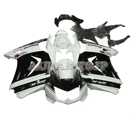 Черный цвет, вид сбоку Белый Кузов для Kawasaki EX250R 2008 2009 2010 2011 2012 панели из АБС-пластика Пластик впрыска EX250R 08 09 10 11 12 крышки