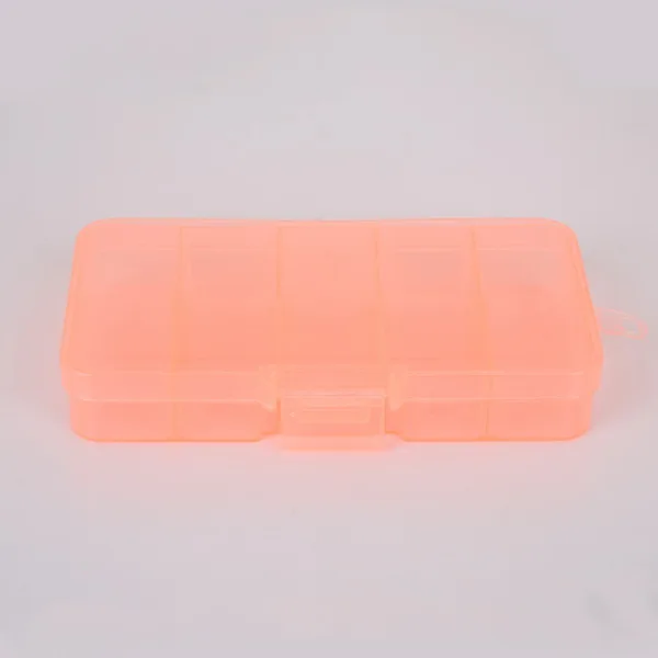 10 Slots Plastic Storage Jewelry Box Compartment Adjustable Container for Beads Earring Box for Jewelry Rectangle Box Case 