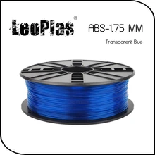 Worldwide Fast Delivery Direct Manufacturer 3D Printer Material 1kg 2.2lb 1.75mm Transparent Blue ABS Filament