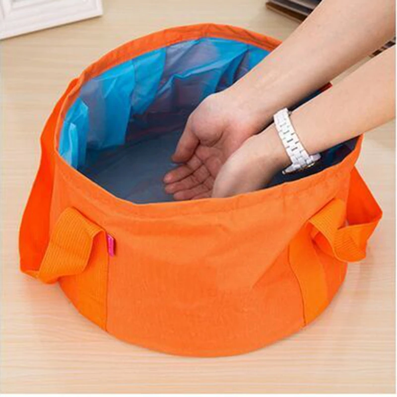 

15L Collapsible Portable Outdoor Travel Foldable Folding Camping Washbasin Basin Bucket Bowl Sink Washing Bag Water Bucket