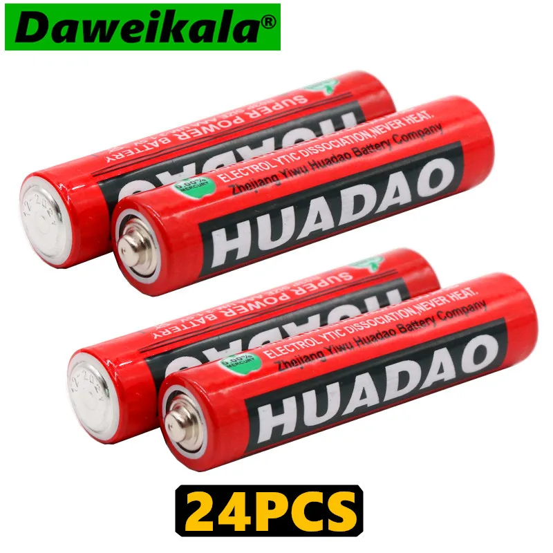

24pcs 1.5V Battery AAA Carbon Dry Batteries Safe Strong Explosion-proof 1.5 Volt AAA Battery UM4 Bateria No Mercury aaa battery