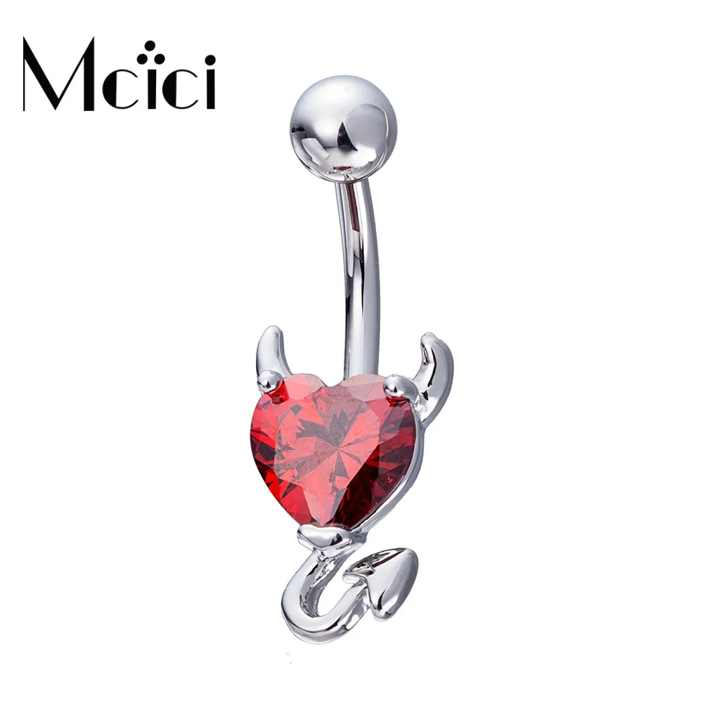 Women Fashion Stainless Garnet Heart Zircon Crysta...