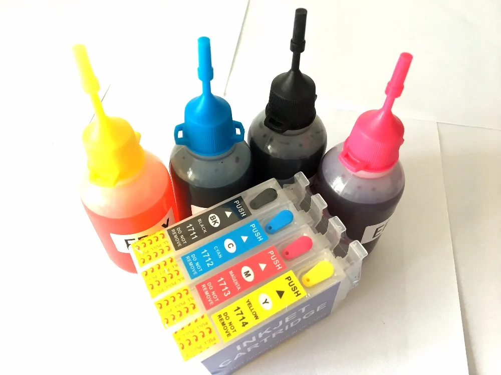 

T1711 Ink Refill Kit For Epson XP-103 XP-203 XP-33 XP-306 XP-406 XP-407 XP-207 XP-303 XP-313 XP-413 XP-323 XP-423 Printer T1715