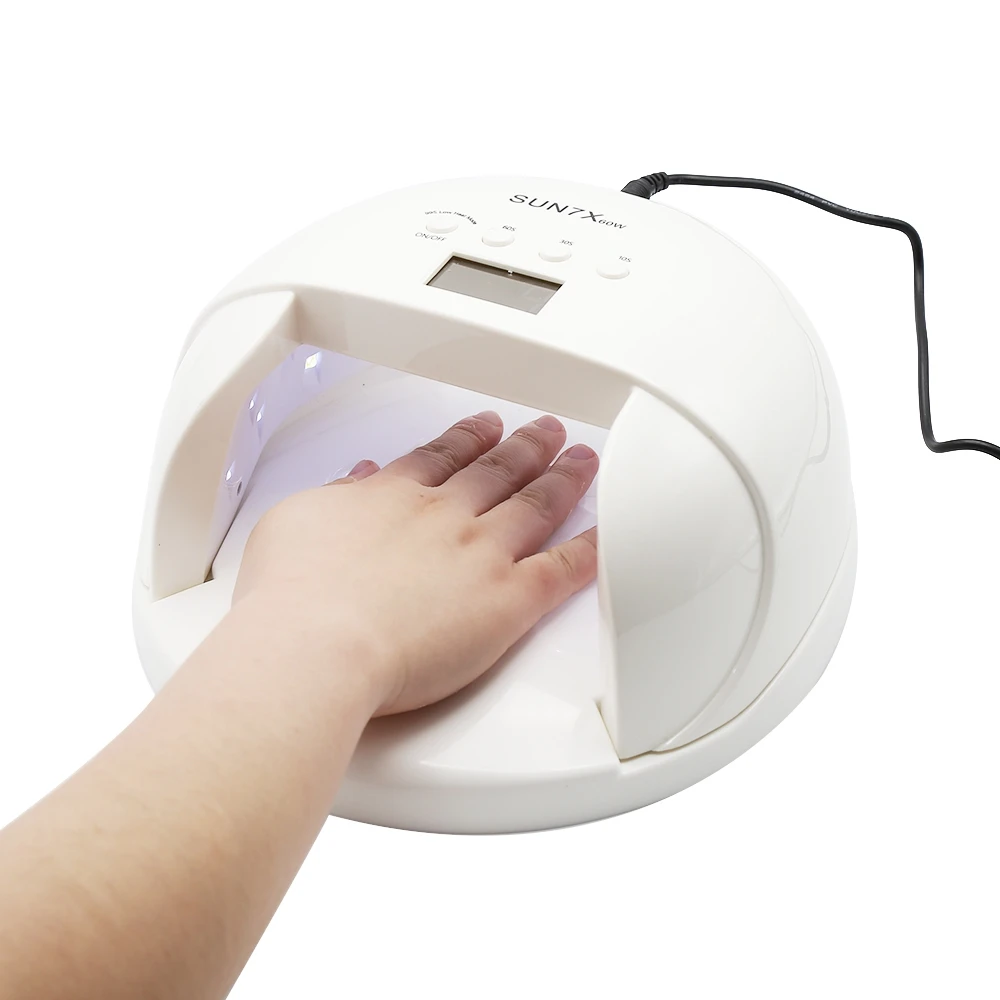 

60W LED Nail for Nails Manicure Machine Cure UV Gel LCD Time Display Nail Dryer For Curing Gel Polish Nail Art Tools SUN 7X